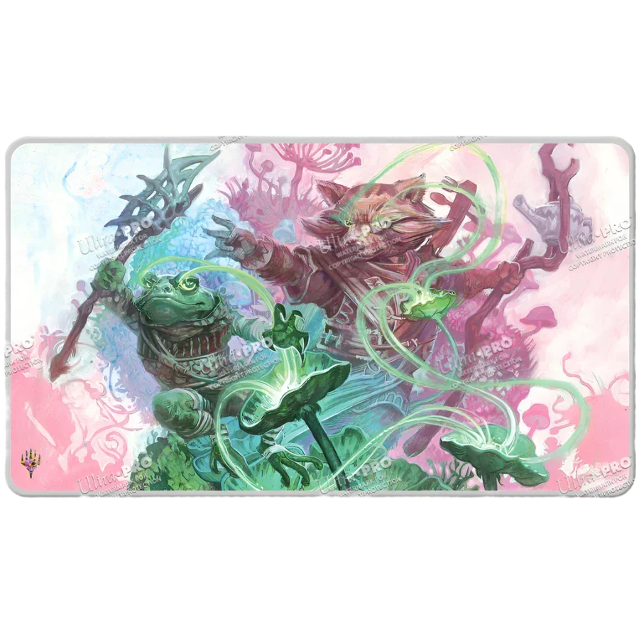 38568_WHT_Mat_MTG_BLB_SpecialGuest2_Front.png Ultra Pro - MTG: Bloomburrow -Sylvan Tutor Stitched Playmat - Image 1