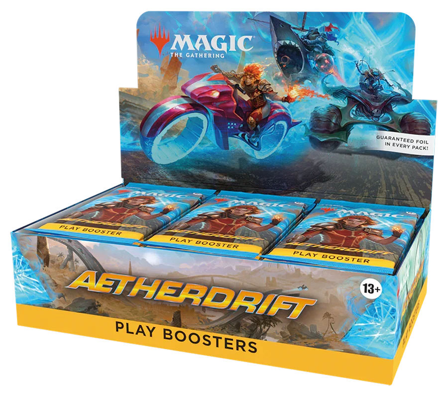 MTGDFT_EN_DspBx_Play_01_03.png Magic: The Gathering - Aetherdrift - Play Booster Box (30x Packs) - Image 1