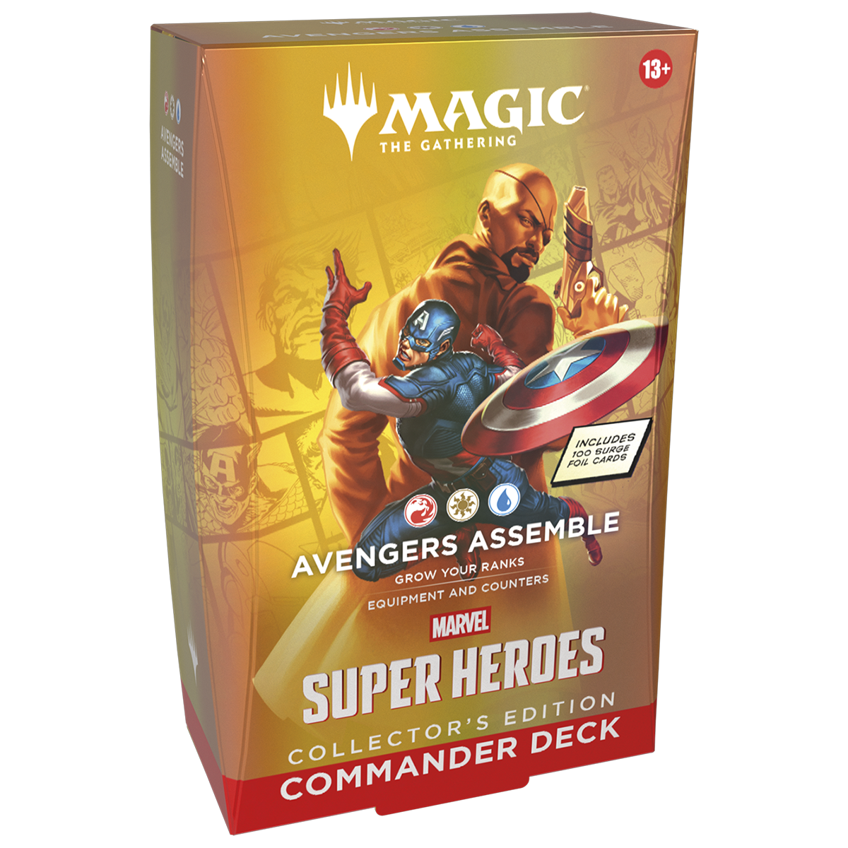 MTGMSH_EN_Clctr_Cmndr_OtrBx_01_01_a9b08486-235a-4ddd-ba2c-0390b16b9790.png Magic: The Gathering - Universes Beyond - Marvel Super Heroes - Collector Commander Deck - Avengers Assemble - Image 1