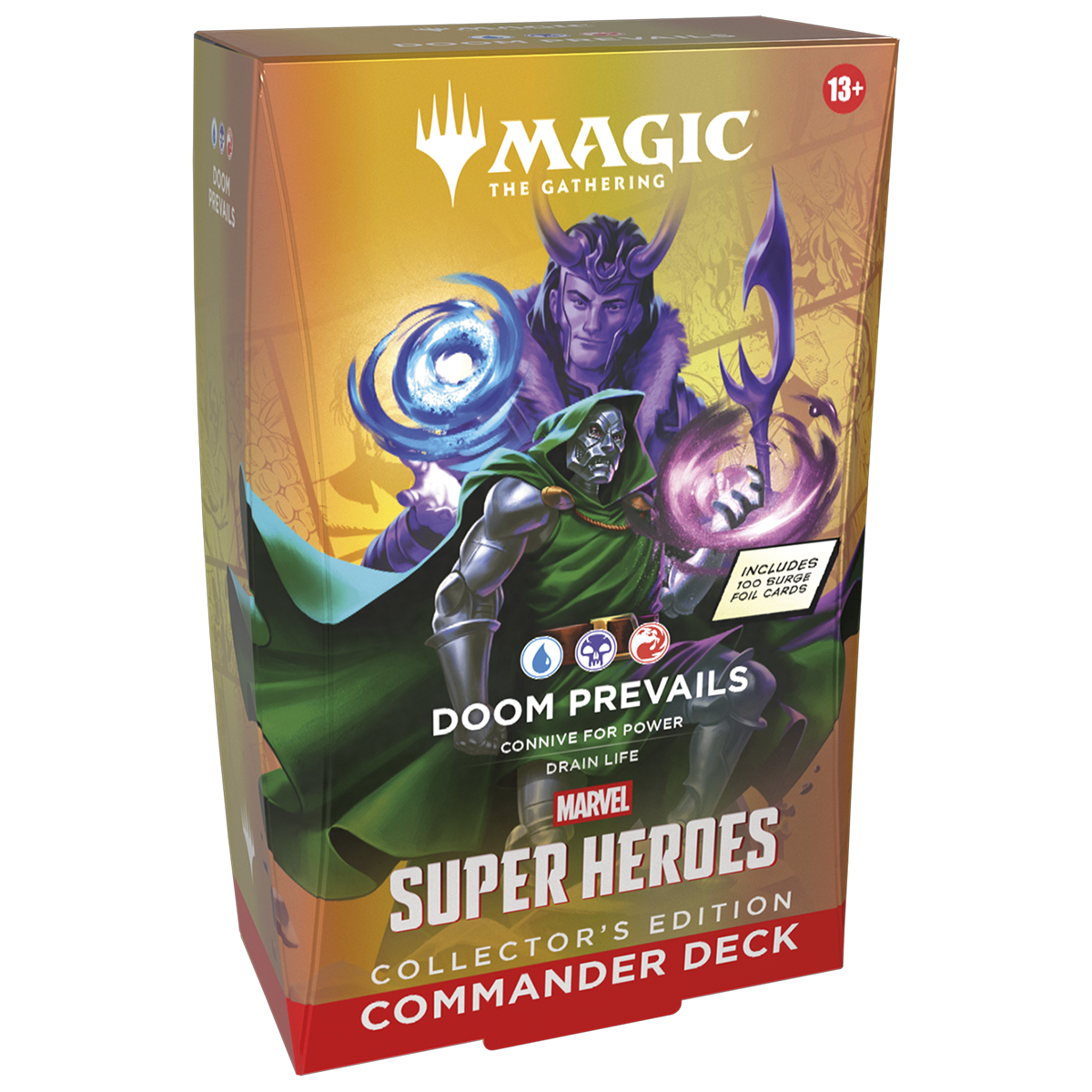 MTGMSH_EN_Clctr_Cmndr_OtrBx_04_01_8571b6fe-58a8-4baa-8089-942bce8c64ca.png Magic: The Gathering - Universes Beyond - Marvel Super Heroes - Collector Commander Deck - Doom Prevails - Image 1