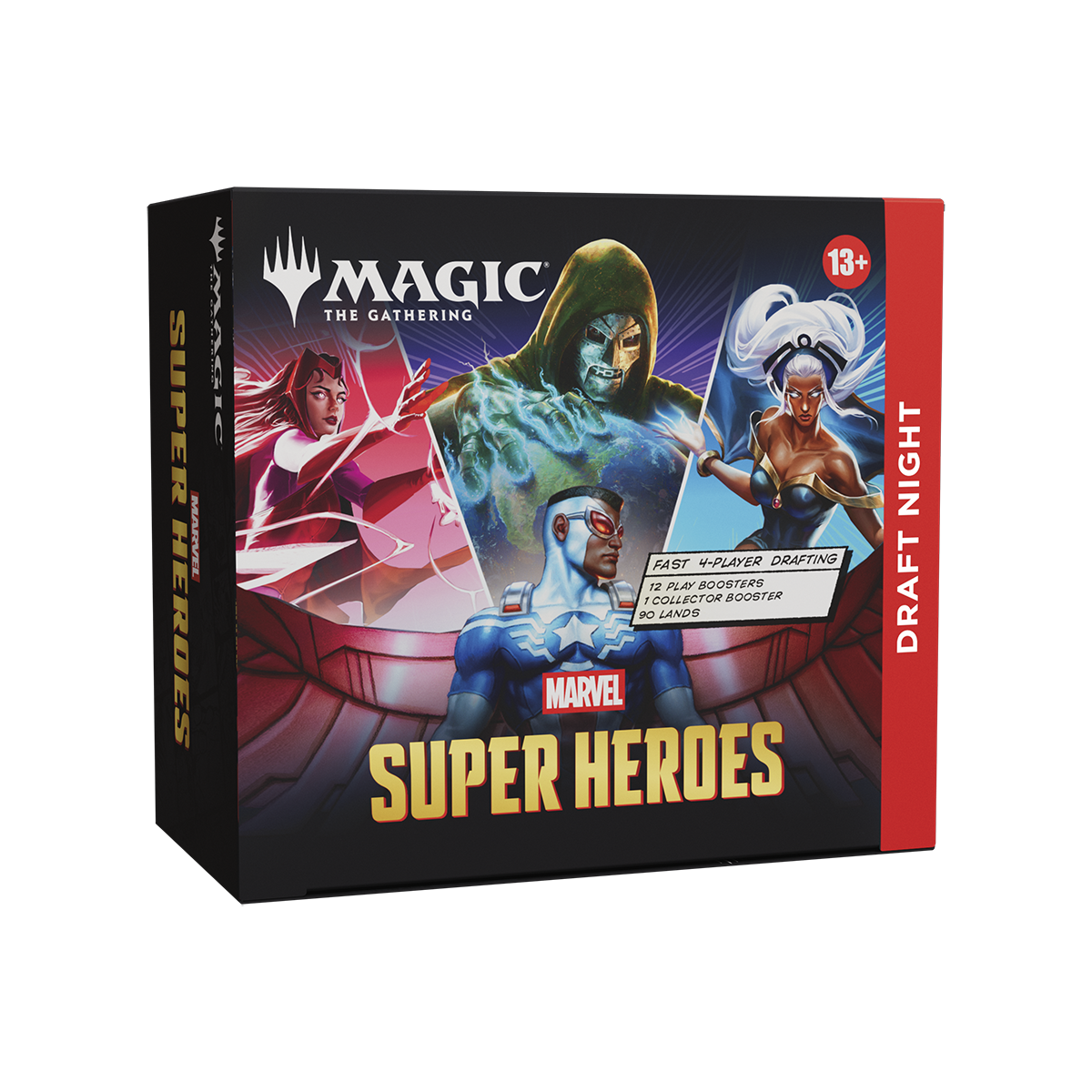 MTGMSH_EN_DrftNght_OtrBx_01_01_064844a6-2801-41fa-9551-2dca0f983525.png Magic: The Gathering - Universes Beyond - Marvel Super Heroes - Draft Night Box - Image 1