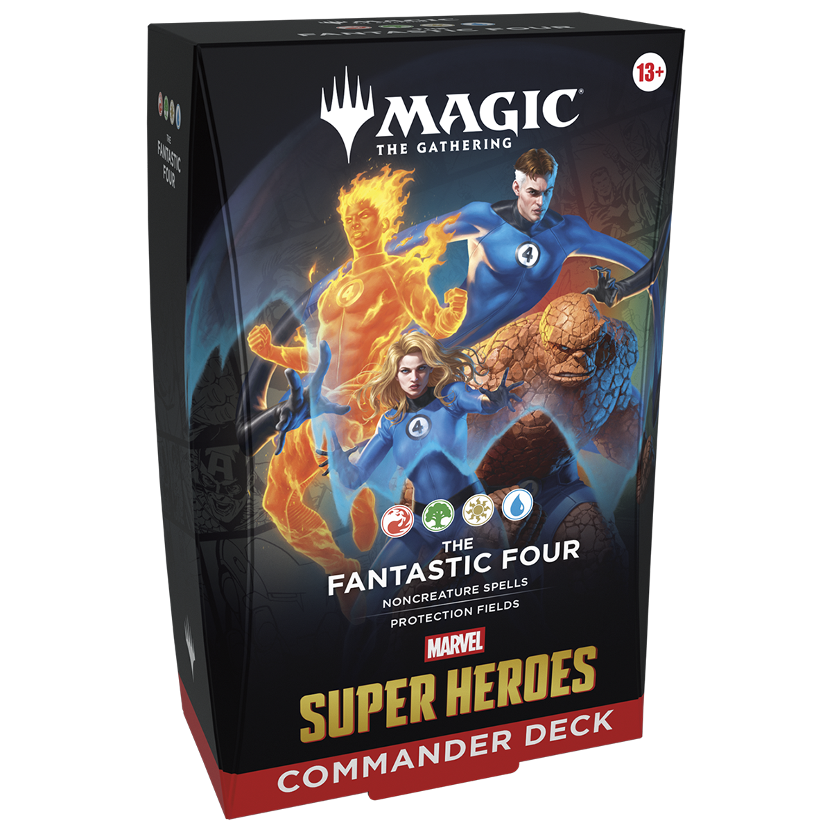 MTGMSH_EN_OtrBx_Cmndr_03_01_ca0b1580-60d9-4ac2-a6ef-a25d0c322367.png Magic: The Gathering - Universes Beyond - Marvel Super Heroes - Commander Deck - The Fantastic Four - Image 1