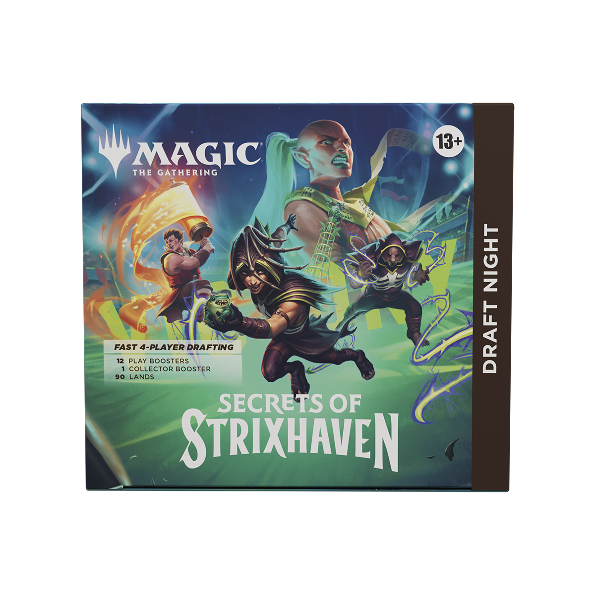 MTGSOS_EN_DrftNght_OtrBx_01_02_1268ec07-604d-4301-988d-5521427c5a70.png Magic: The Gathering - Secrets of Strixhaven - Draft Night Box - Image 1
