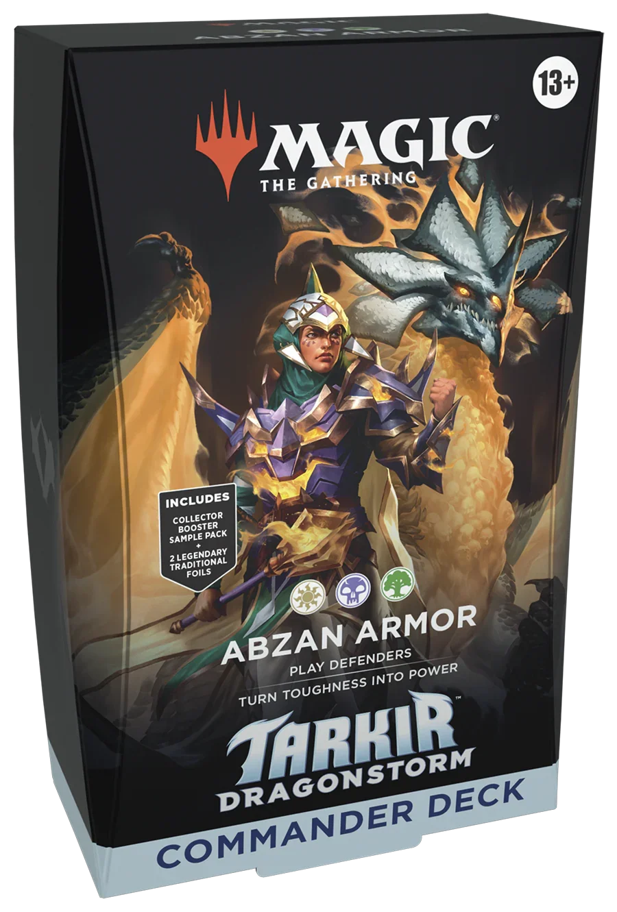 MTGTDM_EN_OtrBx_Cmndr_01_01.png Magic: The Gathering - Tarkir: Dragonstorm - Commander Deck - Abzan Armor - Image 1