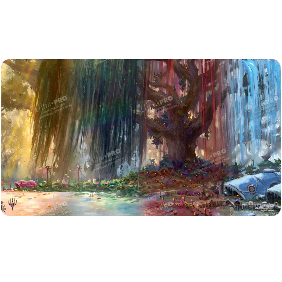 bloomburrow-season-lands-three-tree-city-four-seasons-ar-enhanced-standard-gaming-playmat-multi-for-magic-the-gathering-680324.png Ultra Pro - MTG: Bloomburrow - Three Tree City (Four Seasons) Playmat - Image 1