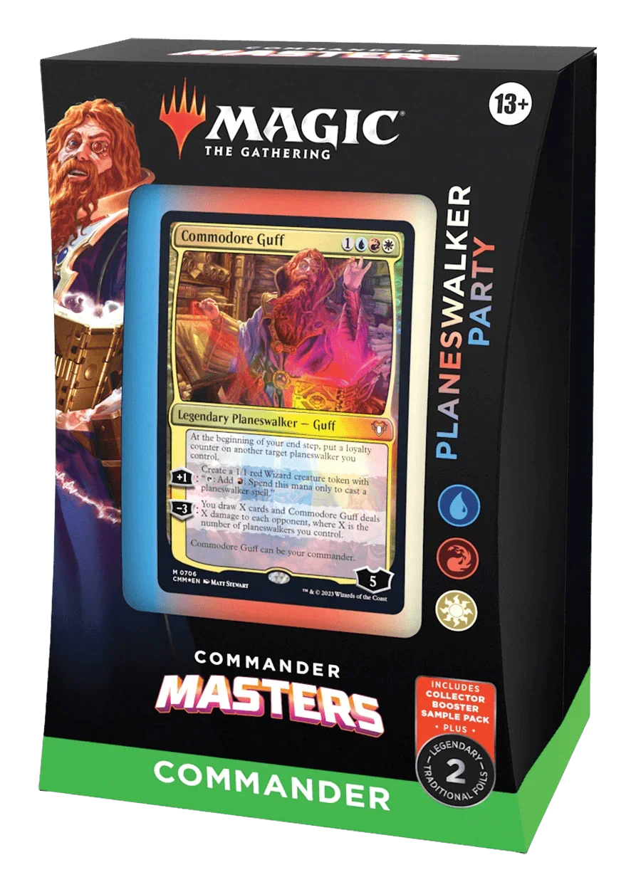 magic-the-gathering-commander-masters-commander-deck-planeswalker-party-the-card-vault-1.png Magic: The Gathering - Commander Masters - Commander Deck - Planeswalker Party - Image 1