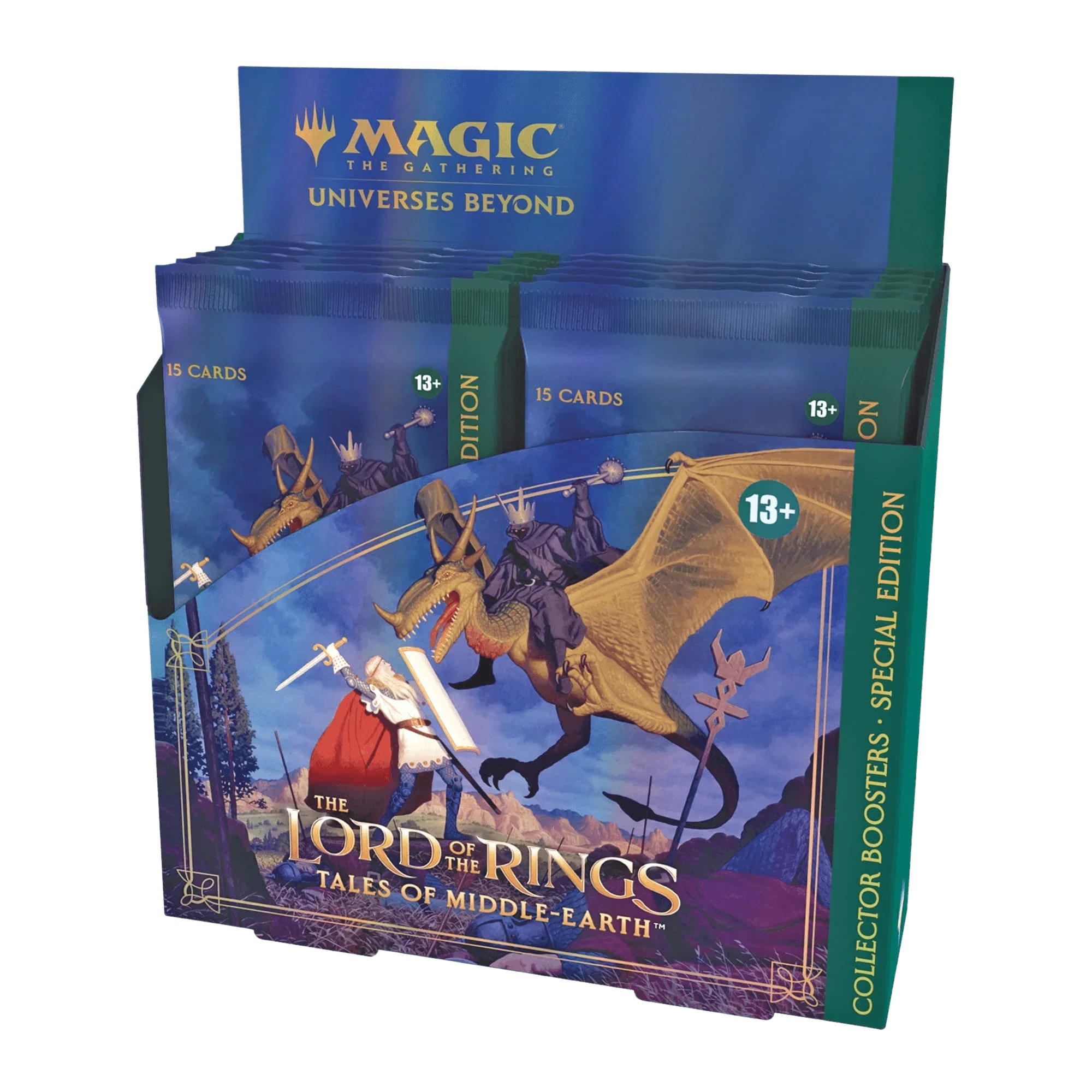 magic-the-gathering-lord-of-the-rings-tales-of-middle-earth-collector-booster-box-12-packs-special-holiday-edition-the-card-vault-1.png Magic: The Gathering - Universes Beyond - Lord of the Rings: Tales of Middle-Earth - Collector Booster Box (12x Packs) - Special Holiday Edition - Image 1