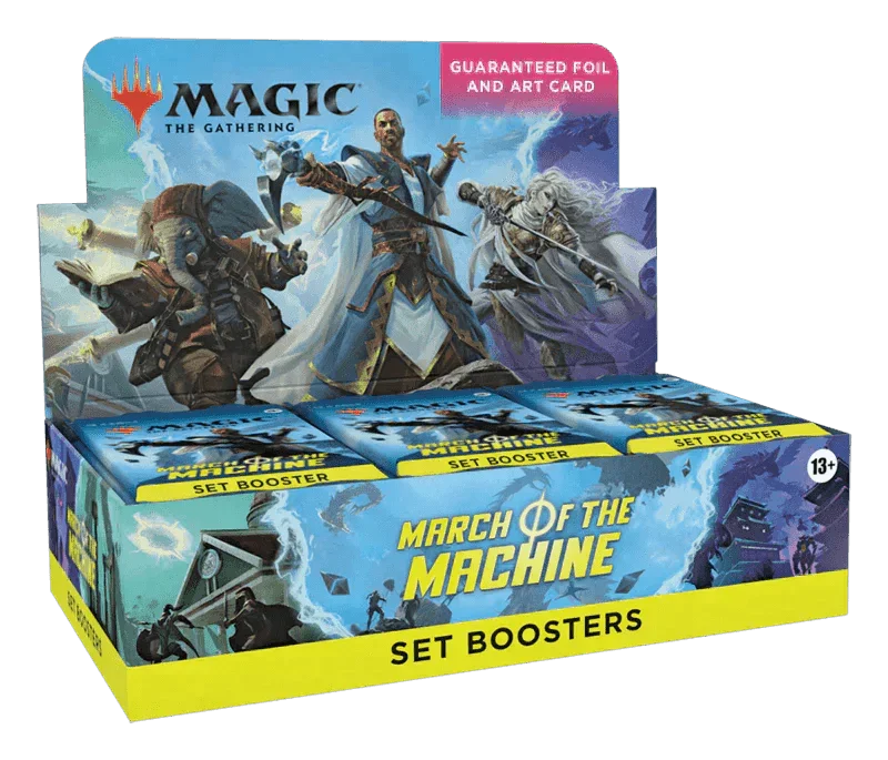 magic-the-gathering-march-of-the-machine-set-booster-box-30-packs-the-card-vault-1.png Magic: The Gathering - March Of The Machine - Set Booster Box (30x Packs) - Image 1