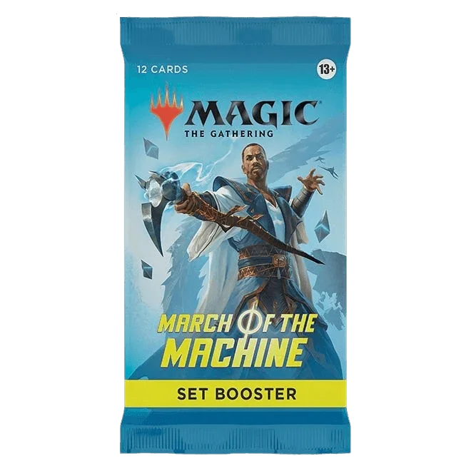 magic-the-gathering-march-of-the-machine-set-booster-pack-the-card-vault-1.png Magic: The Gathering - March Of The Machine - Set Booster Pack - Image 1