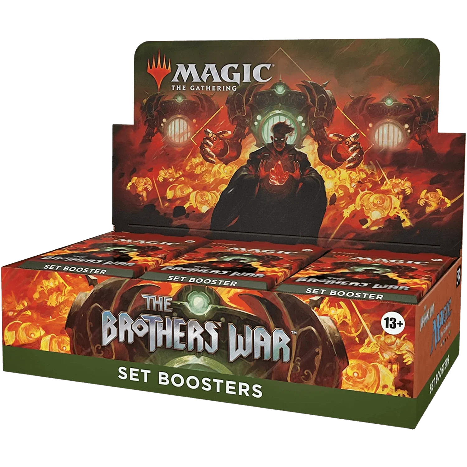 magic-the-gathering-the-brothers-war-set-booster-box-30-packs-the-card-vault-1.png Magic: The Gathering - The Brothers War - Set Booster Box (30x Packs) - Image 1