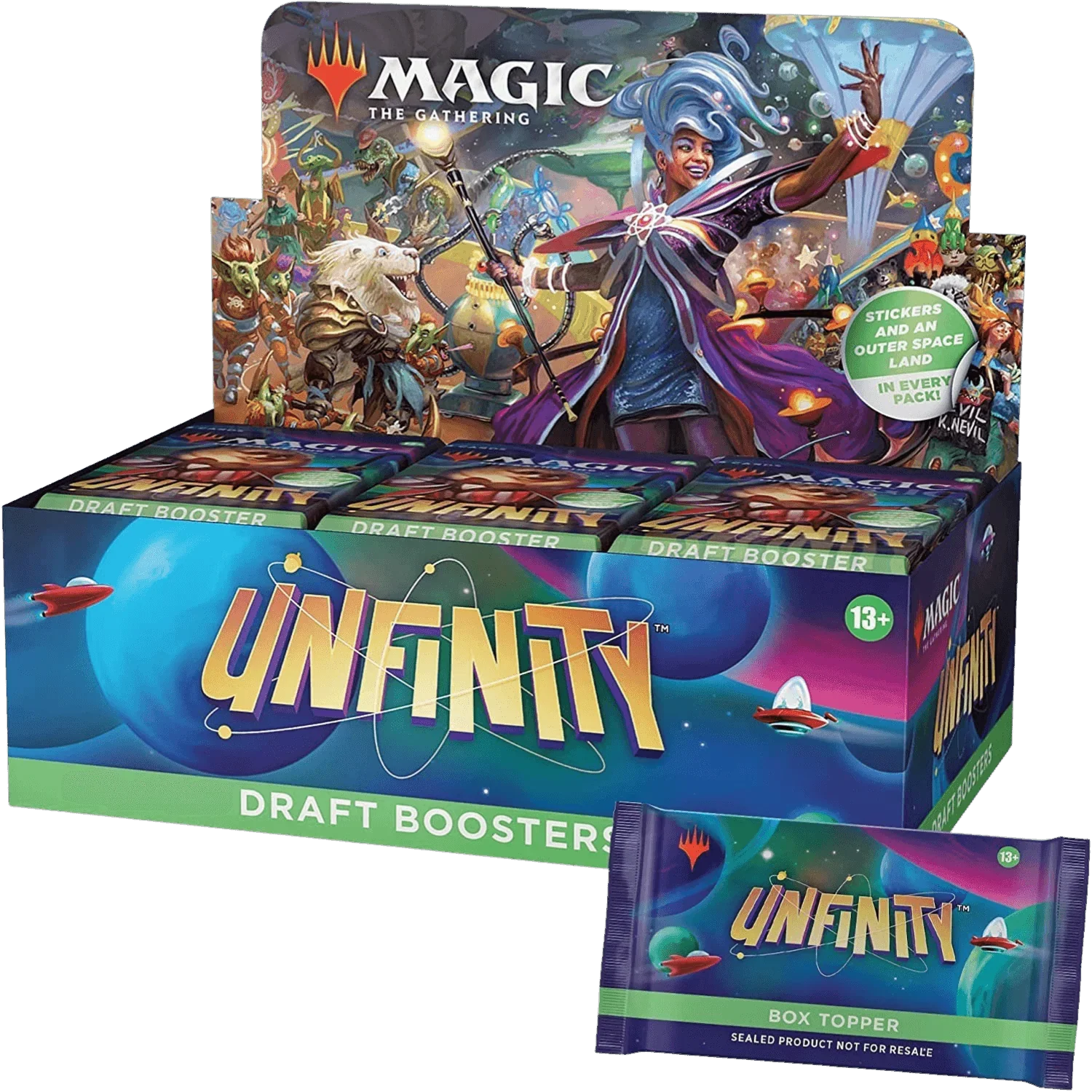 magic-the-gathering-unfinity-draft-booster-box-the-card-vault-1.png Magic: The Gathering - Unfinity - Draft Booster Box (36x Packs) - Image 1