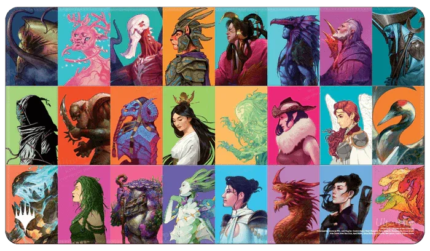 Ultra Pro - MTG: Commander Masters - Pop Collage White Stitched Playmat